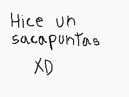 Drawn comment by Javy😃
"Hice un sacapuntas XD"