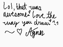 Drawn comment by ♥Agnes♥