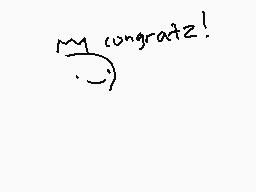 Drawn comment by Elliott😃
"congratz!"