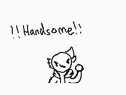 Drawn comment by D☆rkSt☆r
"!! Handsome !!"