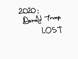 Drawn comment by 256
"2020: Donald Trump LOST"