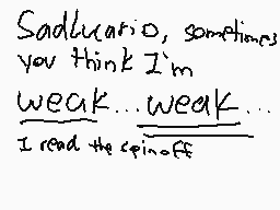 Drawn comment by DragRid260