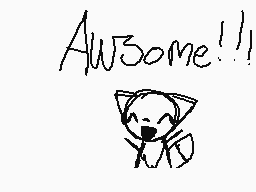 Drawn comment by Bluestar 
"Awesome!!"