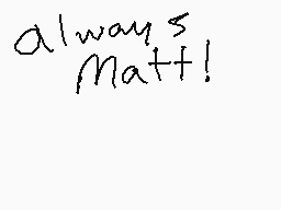 Ritad kommentar från Matt★