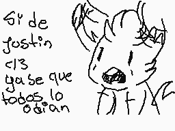 Drawn comment by Gr@TzCRⒶzⓎ
"Si de Justin 1/3 ya se que todos lo odian"