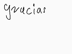 Drawn comment by José crack
"gracias"