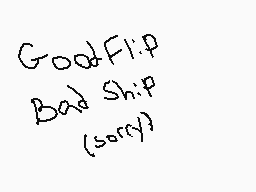 Drawn comment by dismaltrix
"Good Flip Bad Ship (sorry)"