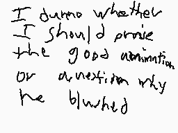 Drawn comment by SegaGuy
"I dunno whether I should prove the good ammunition or question why he blushed"