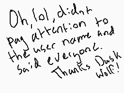 Drawn comment by GamerGirl