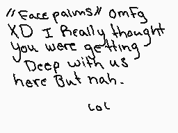 Drawn comment by AfterLife♠