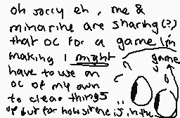 Drawn comment by Papyrus