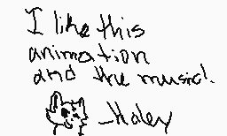 Ritad kommentar från Haley