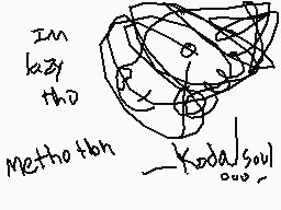 Drawn comment by ♥SoulRat♥ツ
"I'm kitty the Methodohh Koda soul..."