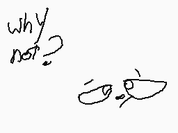 Drawn comment by × Jolly ×
"why not?"