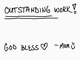 Drawn comment by mom