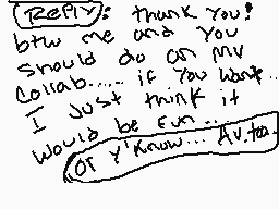 Drawn comment by ♪*Sandy*♪