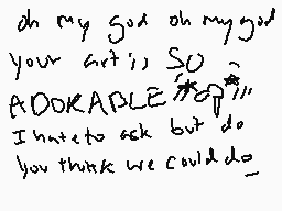 Drawn comment by ○rd○ct