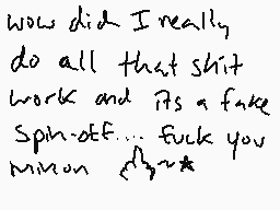 Drawn comment by ○rd○ct