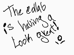 Drawn comment by Keijos
"The eddab is having a look great!"