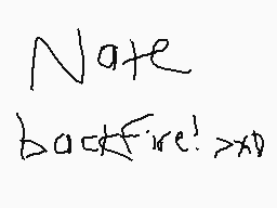 Drawn comment by Mega
"Note backfire! >XD"