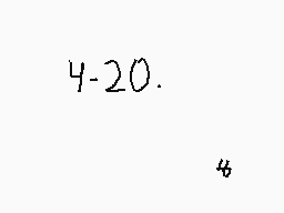 Drawn comment by イらし☆
"4-20."