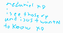 Drawn comment by Daniel