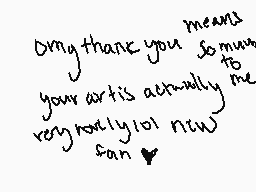 Drawn comment by ArmyTrash∞
"omg thank you so much to your art is actually me really loyal now fan ♡"