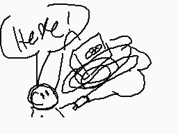 Drawn comment by Happyprime
"Here"