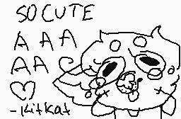 Getekende reactie door kitkat