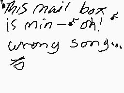 Drawn comment by lolilemon♥
"This mail box is min-oh! Wrong song..."