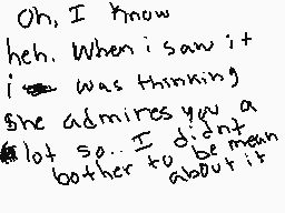 Drawn comment by ♥iKaty♥