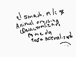 Drawn comment by ●Eale●
"e! smash.mk$ Animal crossing Deactivated media data activated"
