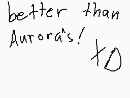 Drawn comment by MegⒶMago15
"better than Aurora's! xD"