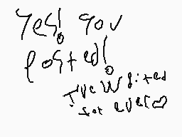 Drawn comment by Butterscot
"Yes! You posted! View w:ted x:ted w:ted"