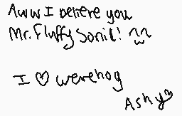 Comentario dibujado por Ash♥Wolfie
