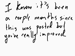 Drawn comment by hand fetis
"I know it's been a couple months since this was posted but you've really improved"