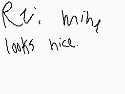 Drawn comment by Simón KCM.
"Ri looks nice."