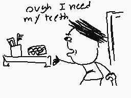 Drawn comment by SmashX
"Ough I need my teeth"