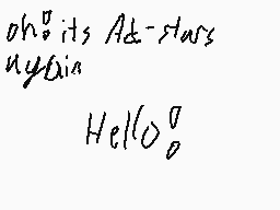 Drawn comment by ∴M∞nWolf★☆
"oh its Ad-starz and Hello"
