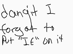 Drawn comment by christian