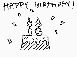 Drawn comment by ☆ SIDNEY C
"HAPPY BIRTHDAY!"