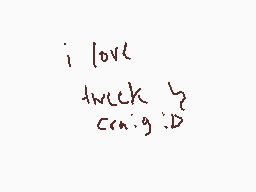Drawn comment by deimos ☆
"i love trick cnnig:D"