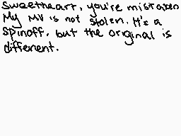 Drawn comment by MummySpeed