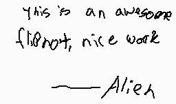 Drawn comment by Alien