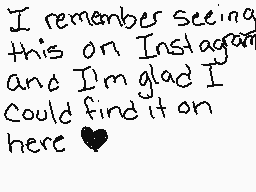 Drawn comment by SaturnStar
"I remember seeing this on Instagram and I'm glad I could find it here 💕"