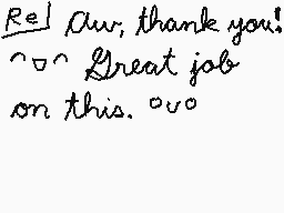 Drawn comment by Deary