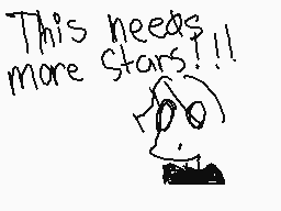 Drawn comment by juliana★
"This needs more stars!!!"