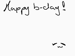 Drawn comment by SpookyPaws
"Happy b-day!"