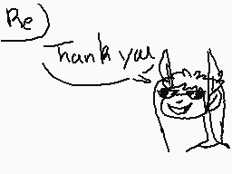 Drawn comment by Alice Lace
"Thank you"