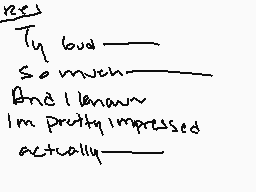 Drawn comment by ★Cosmos★